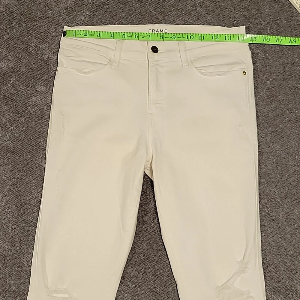Frame Denim, "Le High Skinny" White Jeans - Picture 3 of 17